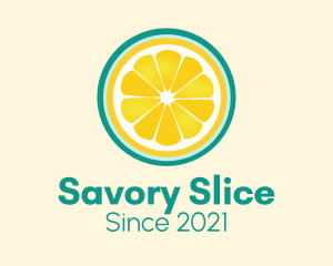 Fresh Squeeze Lemon Slice logo design