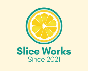 Fresh Squeeze Lemon Slice logo design