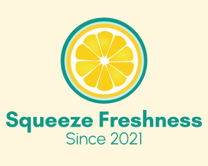 Fresh Squeeze Lemon Slice logo design