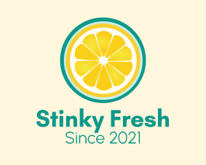 Fresh Squeeze Lemon Slice logo design