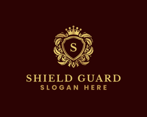 Premium Crown Shield logo design