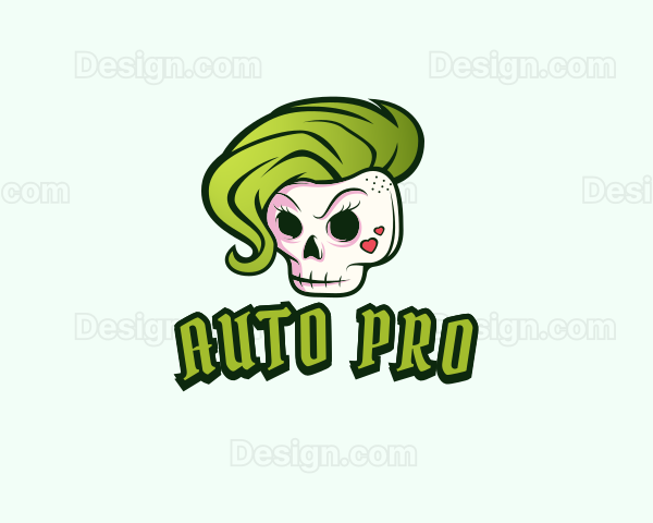 Punk Skull Rocker Logo