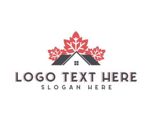 National - Maple Leaf House logo design