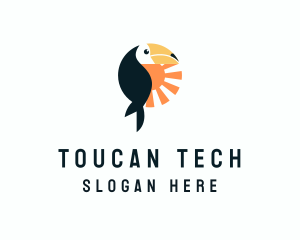 Toucan Bird Sunrise logo