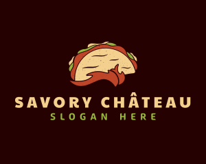 Retro Taco Snack  logo design