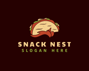 Retro Taco Snack  logo design