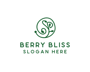 Green Organic Plant logo design