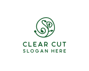 Green Organic Plant logo design