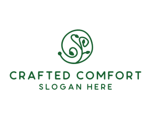 Green Organic Plant logo design