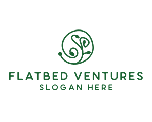 Green Organic Plant logo design