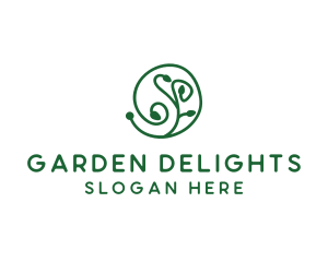 Green Organic Plant logo design