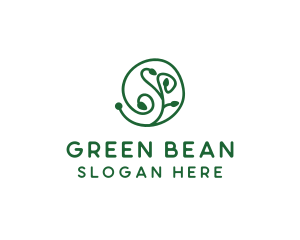 Green Organic Plant logo design