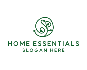 Green Organic Plant logo design