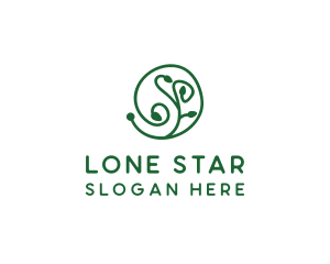 Green Organic Plant logo design