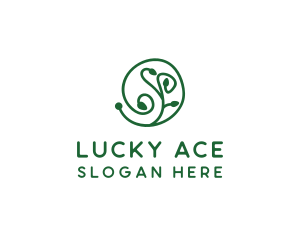 Green Organic Plant logo design