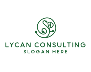 Green Organic Plant logo design