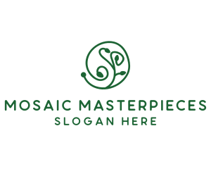 Green Organic Plant logo design