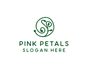 Green Organic Plant logo design