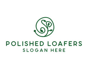 Green Organic Plant logo design