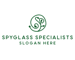 Green Organic Plant logo design