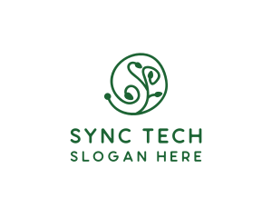 Green Organic Plant logo design