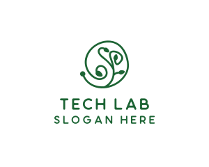 Green Organic Plant logo design