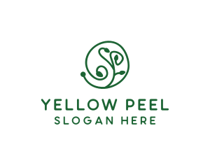 Green Organic Plant logo design