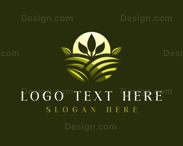 Sun Plant Landscape Logo