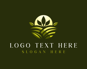 Sun Plant Landscape Logo