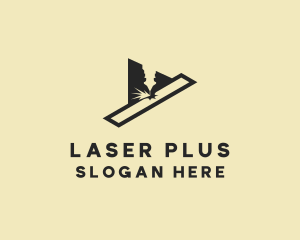 Laser Cutting Engraving logo design