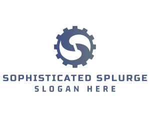 Cog Letter S logo design