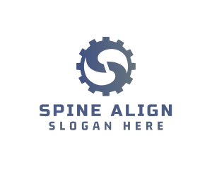 Cog Letter S logo design