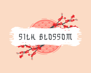 Cherry Blossom Flower logo design