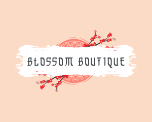 Cherry Blossom Flower logo design