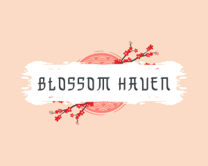 Cherry Blossom Flower logo design