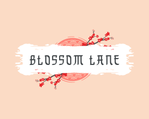 Cherry Blossom Flower logo