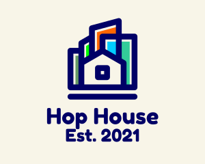 Multicolor Urban House logo design