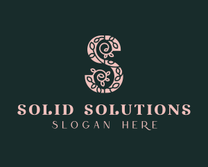 Natural Leaf Letter S  logo design