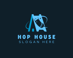 Clean House Squeegee logo design