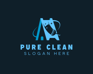 Clean House Squeegee logo design