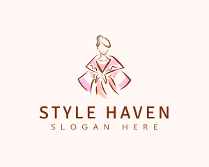 Filipiniana Dress Fashion logo design