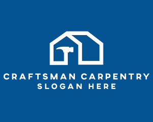 House Carpenter Hammer logo design