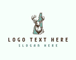 Antler Deer Wildlife logo