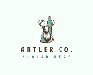 Antler Deer Wildlife logo