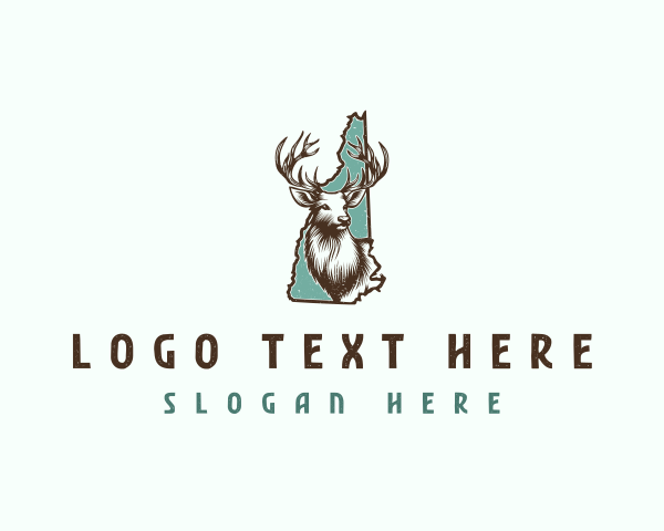 White Tailed Deer logo example 4