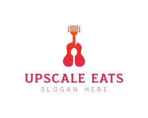 Acoustic Guitar Restaurant logo design