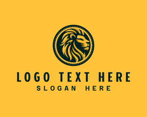 Strength - Wildlife Lion Animal logo design