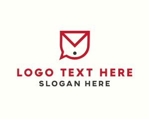 Envelope Chat Bubble logo