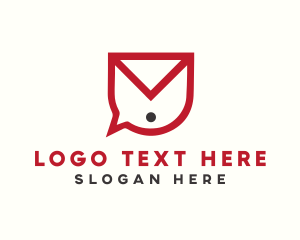 Envelope Chat Bubble logo