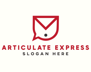 Envelope Chat Bubble logo design